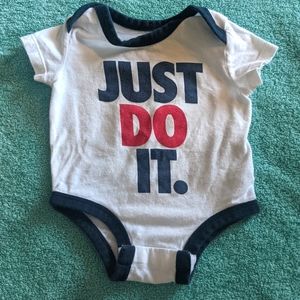 Just do it. Nike baby onesie
